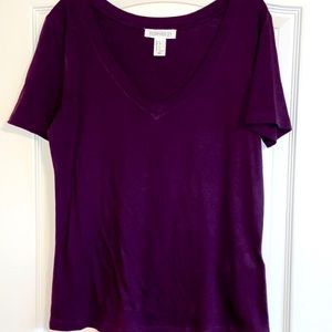 Purple V Neck